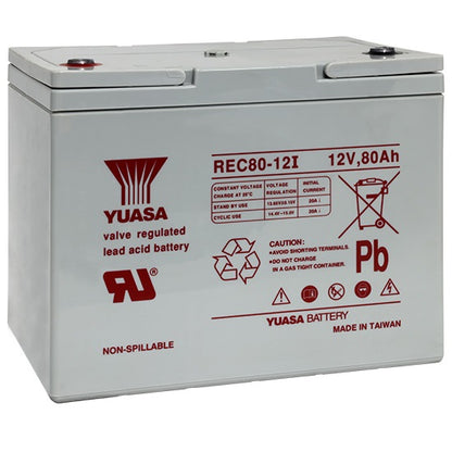 Yuasa REC80-12I 12V 80Ah VRLA Deep Cycle REC Battery