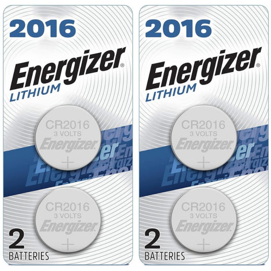 Energizer CR2016 (4 pcs) 3V Lithium Coin Cell Button Battery CR-2016 Original  CR 2016 Batteries