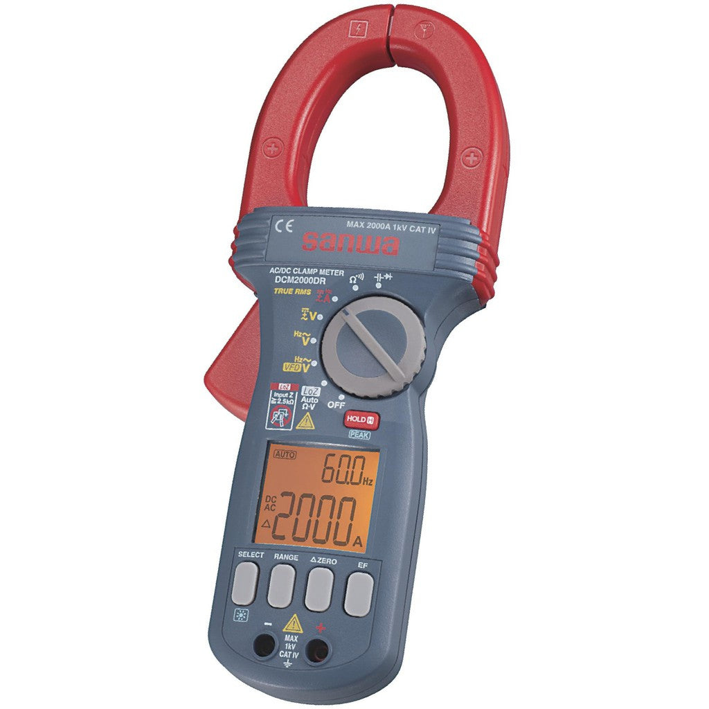 Sanwa DCM2000DR Digital Clamp Meter DC/AC current measurable max. 2000 ...