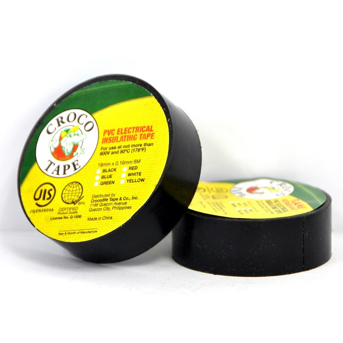 Crocodile Electrical Tape Big Croco PVC Insulating Flame Retardant Electrical Tape 0.16mm x 19mm x 16M