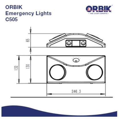 Orbik C-505 Triple Optics Rechargeable Led Emergency Lamp C505