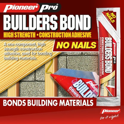 Pioneer Pro Builders Bond No Nails Construction Adhesive 100g Pouch