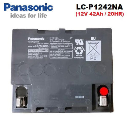 Panasonic 12V 42Ah SLA VRLA Rechargeable Battery LC-P1242NA Valve Regulated Sealed Lead-Acid Battery