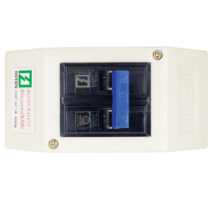 Koten KSB Safety Breaker Plastic Enclosure 2P 15 20 30 40 50 60 70 100 Ampere