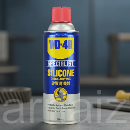 WD-40 Specialist High Performance Silicone Lubricant 360ml WD40 Quick Drying Silicon Lube Lubricants