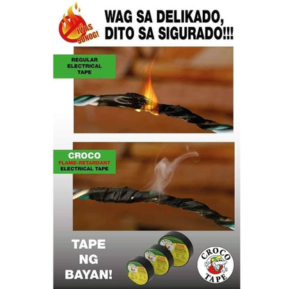 Crocodile Electrical Tape Big Croco PVC Insulating Flame Retardant Electrical Tape 0.16mm x 19mm x 16M