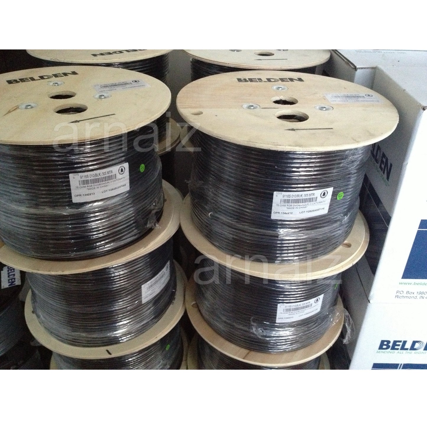 Belden RG6 9116S Coaxial Cable RG 6 CATV Video CCTV 305 meters 1000 feet