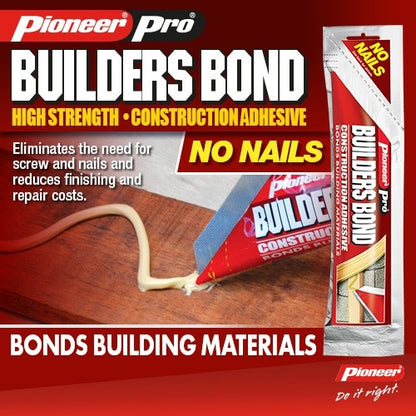 Pioneer Pro Builders Bond No Nails Construction Adhesive 100g Pouch