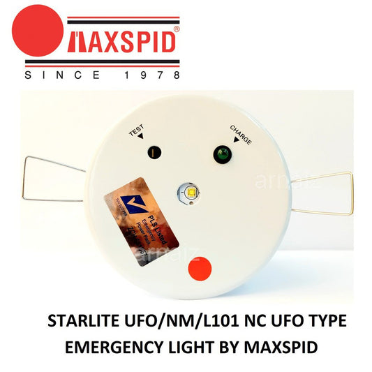 Starlight UFO NM L101 NC UFO Type Emergency Light BY MAXSPID Led Non-Maintained Recess Mount