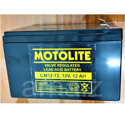 Battery 48V 12Ah Compatible with 48V 16Ah 4 pcs of 12v 12Ah Motolite brand OM12-12