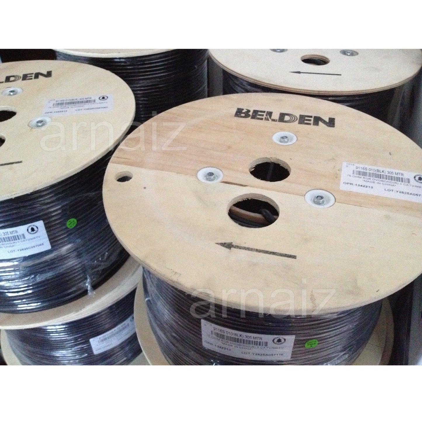 Belden RG6 9116S Coaxial Cable RG 6 CATV Video CCTV 305 meters 1000 feet