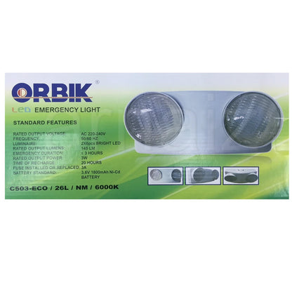 Orbik C503 LED Emergency Light Lamp Rechargeable High Power Bright Led