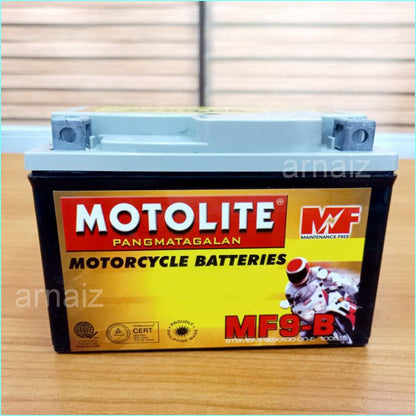 Motolite MF9-B Maintenance Free Motorcycle Battery YTX9-BS MF9B YTX9B Battery