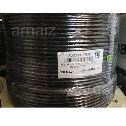 Belden RG6 9116S Coaxial Cable RG 6 CATV Video CCTV 305 meters 1000 feet