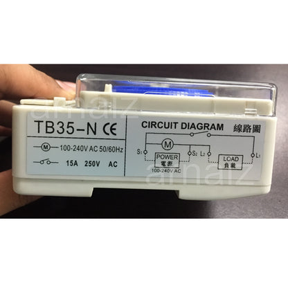 Camsco TB-35N Non Power Failure 24 Hours Timer Time Switch 15A