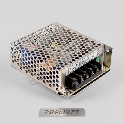 Mean Well RS-35-24 35W 24V 1.5A Enclosed Switching Power Supply Meanwell RS-35-24