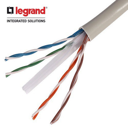 Legrand Cat 6 Cable UTP Unshielded AWG24 Gray Data LAN Cable Cat6 305 meters 1000 feet 305m