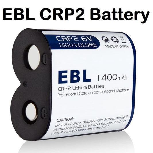 EBL CRP2 CR-P2 Photo Battery LN-CRP2 Lithium 6V 1400mAh SINGLE USE CR P2 Lithium Batteries 6 Volts