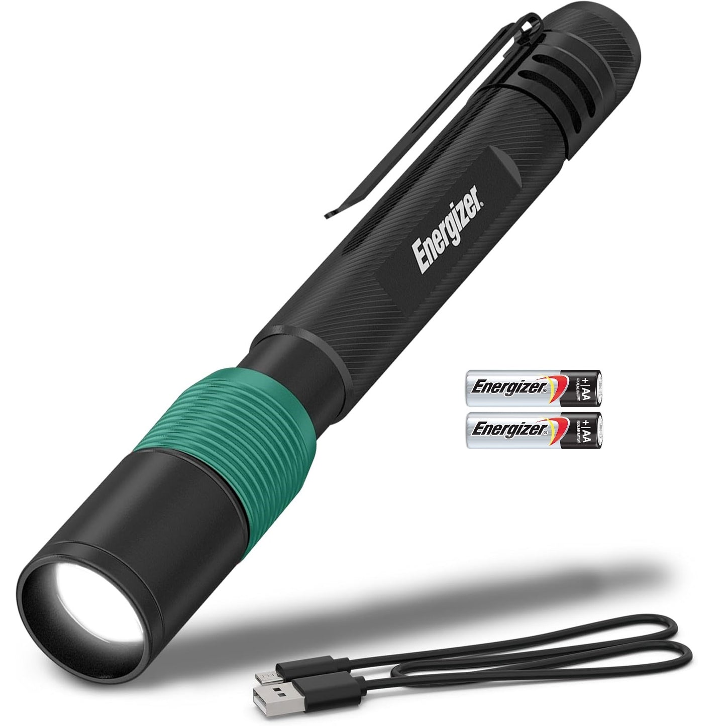 Energizer YMPL22 Hybrid Pen Light Flashlight USB Rechargeable Bright Penlight IPX4 Water Resistant