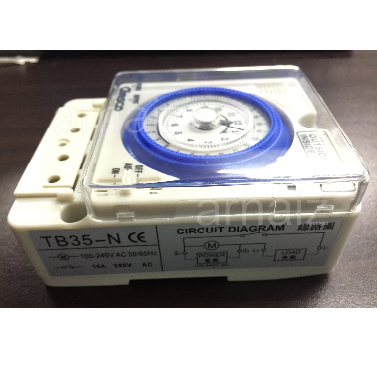 Camsco TB-35N Non Power Failure 24 Hours Timer Time Switch 15A