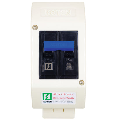 Koten KSB-S Safety Breaker With Outlet 2P 15 20 30 40 50 60 70 100 Ampere