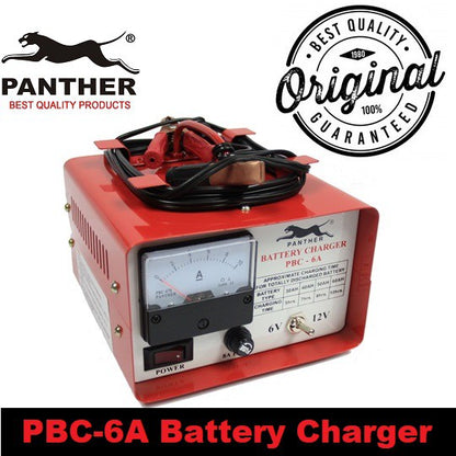 Panther 6V 12V Battery Charger 6 Ampere PBC-6A