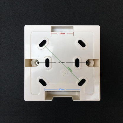 86x86 PVC Junction Box High Insulation Wall Switch Socket Base 86 Utility Box White Switch Socket