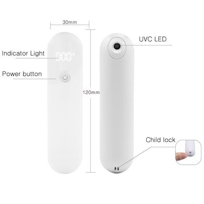 Portable Handheld UV Sterilizer Household UVC Disinfection Stick for Kill Virus Efficient Germicidal