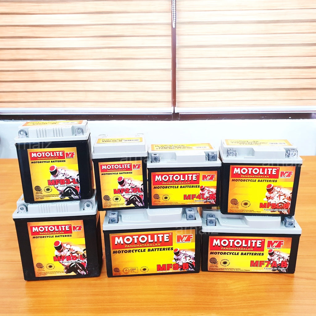 Motolite Motorcycle Battery MFB2.5L MFB3-L MF4L-B MF5L-B MFYB5L MF7A-B MF9-B Maintenance Free