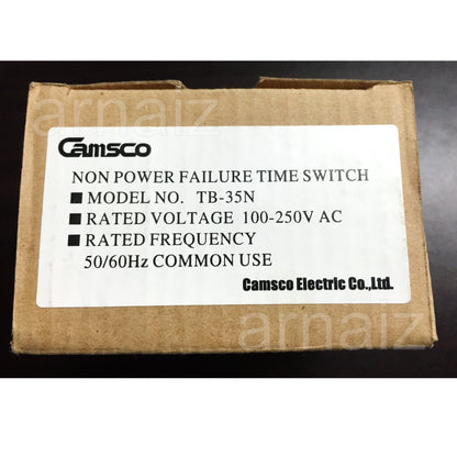 Camsco TB-35N Non Power Failure 24 Hours Timer Time Switch 15A