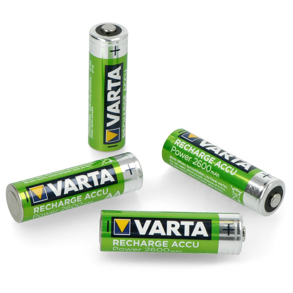 Varta  AA Rechargeable Battery 5716 R2U Size AA  (4 pcs) 2600mAh Rechargeable Batteries HR6