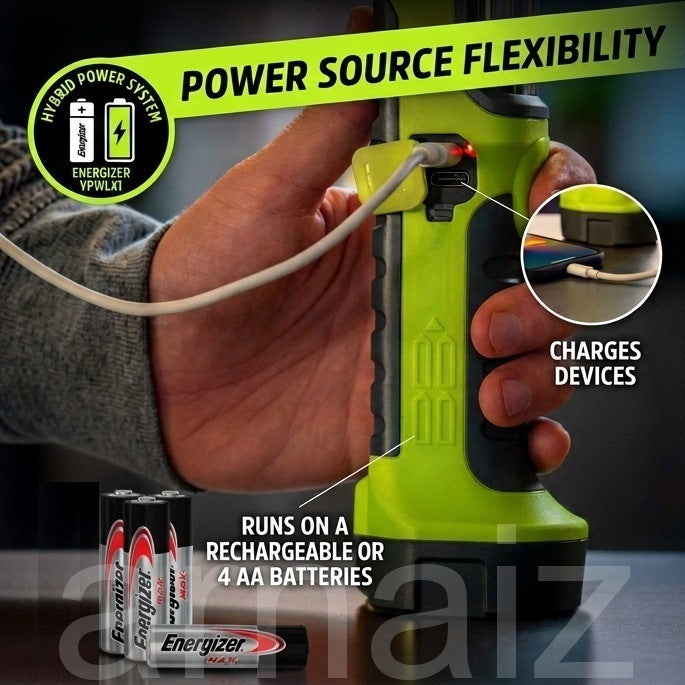 Energizer YPWL41 Pro Series Hybrid Work Light USB Rechargeable Professional Utility LED Flash Light