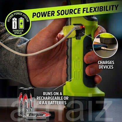Energizer YPWL41 Pro Series Hybrid Work Light USB Rechargeable Professional Utility LED Flash Light