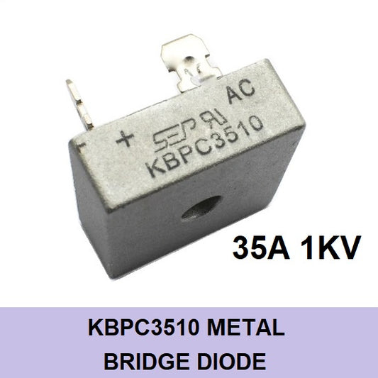 KBPC3510 35A 1000V 1KV Metal Bridge Rectifier Diodes Axial 35 Amp Full Wave Electronic Silicon Diode