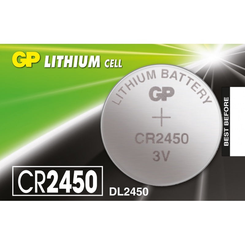 GP CR2450 DL2450 (1pc) 3v Lithium Button Cell Battery DL2450 K2450L