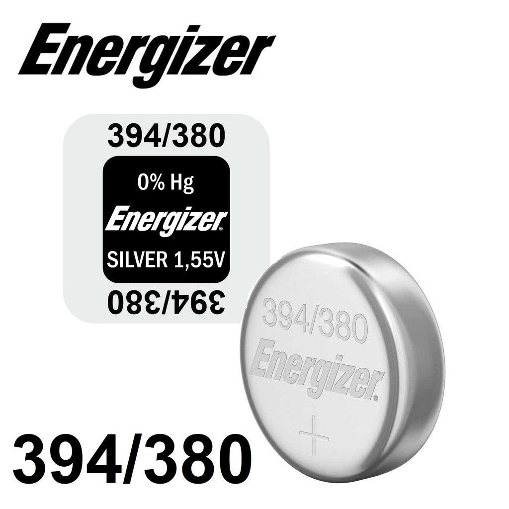 Energizer 394 380 (1pc) 1.55v Silver Oxide Button Cell Battery Mercury Free 394/380 SR45 SR936SW AG9