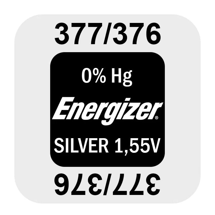 Energizer 377 376 (1pc)1.55v Silver Oxide Button Cell Battery Mercury Free 377/376 SR626SW SR66 V377