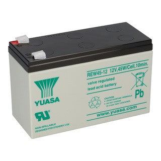 Yuasa UPS Battery 12V 8Ah REW45-12 12 Volts 45 Watts 8 Ampere 45W Rechargeable Valve Regulated