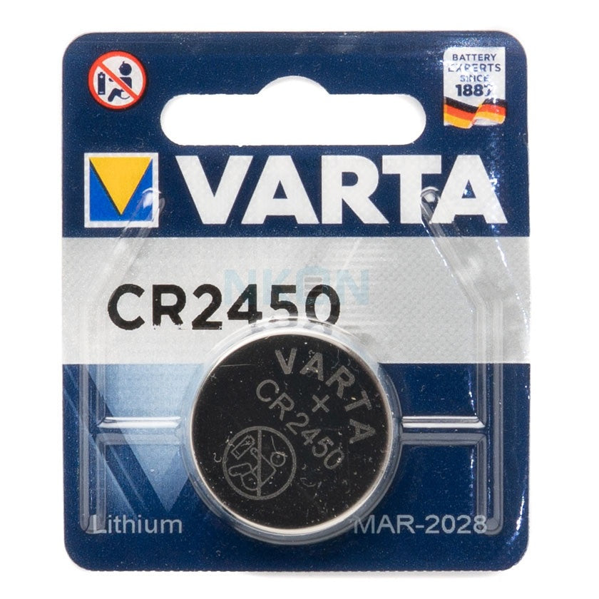 Varta CR2450 (1pc) 3v Lithium Button Cell Battery in Blister Pack Varta CR 2450 Batteries 6450