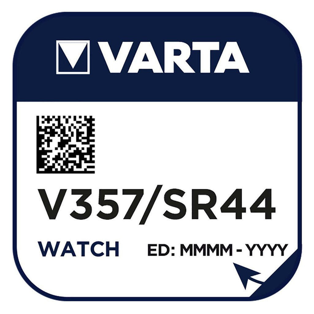 Varta V357 SR44 (1pc) 1.55v Silver Oxide Button Cell Battery Varta V 357 V13GS SR44W