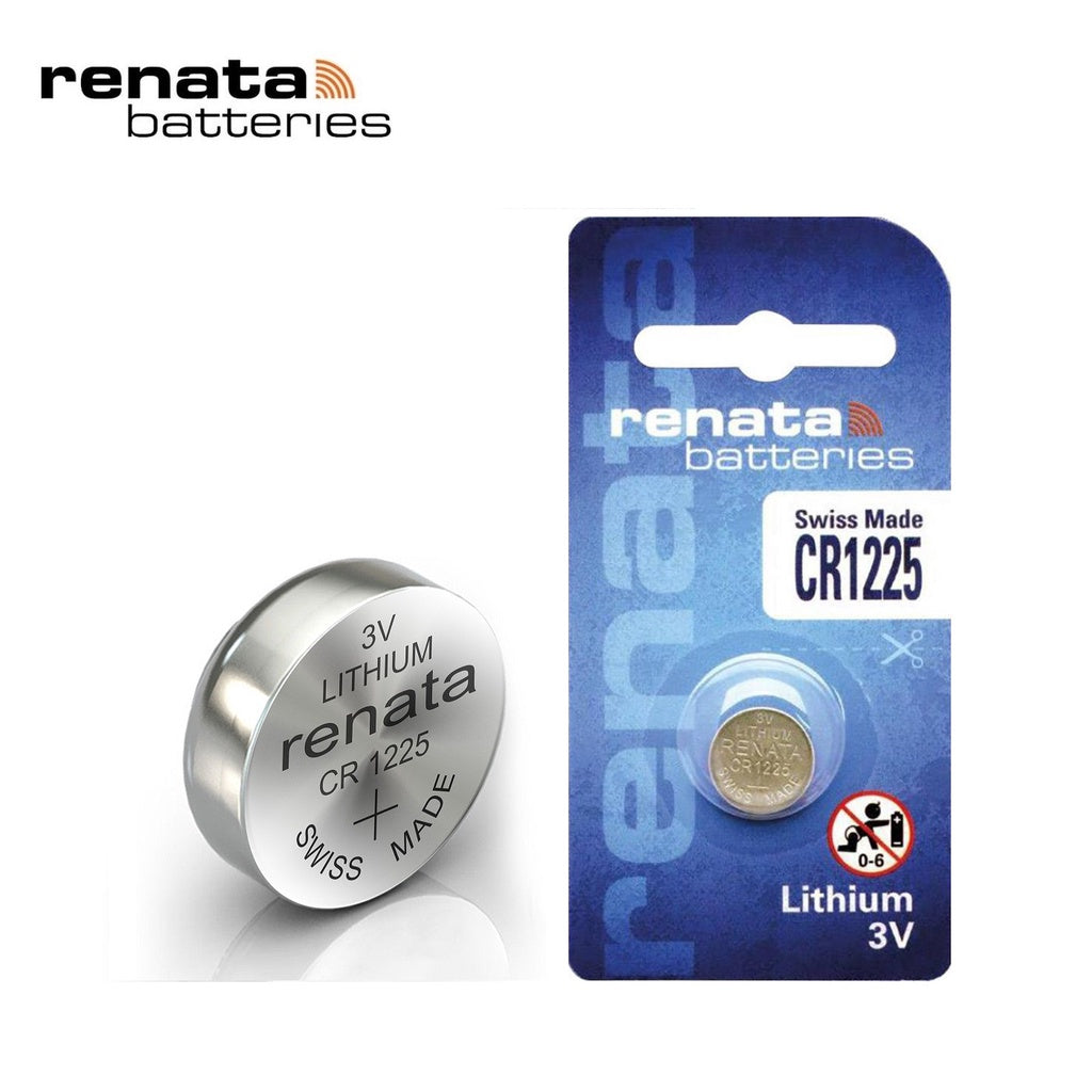 Renata CR1225 (1pc) 3v Lithium Button Cell Battery in Blister Pack CR 1225 Batteries 6225