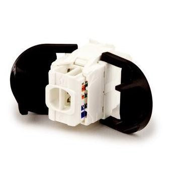 3M Volition Cat6 8-Way Female Tool-less IO Information Outlet RJ45 Connector Keystone Mount