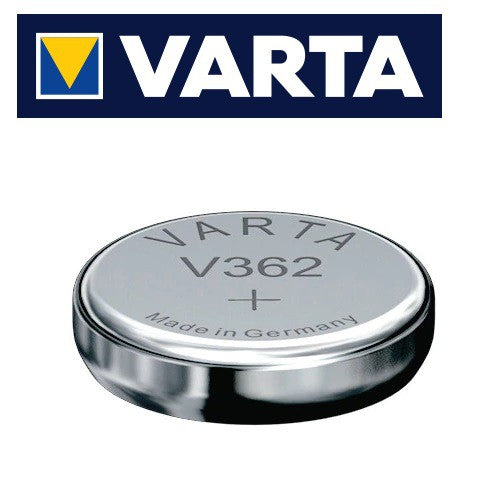 Varta V362 SR58 (1pc) 1.55v Silver Oxide Button Cell Battery in Blister Pack Varta V 362 SR721SW