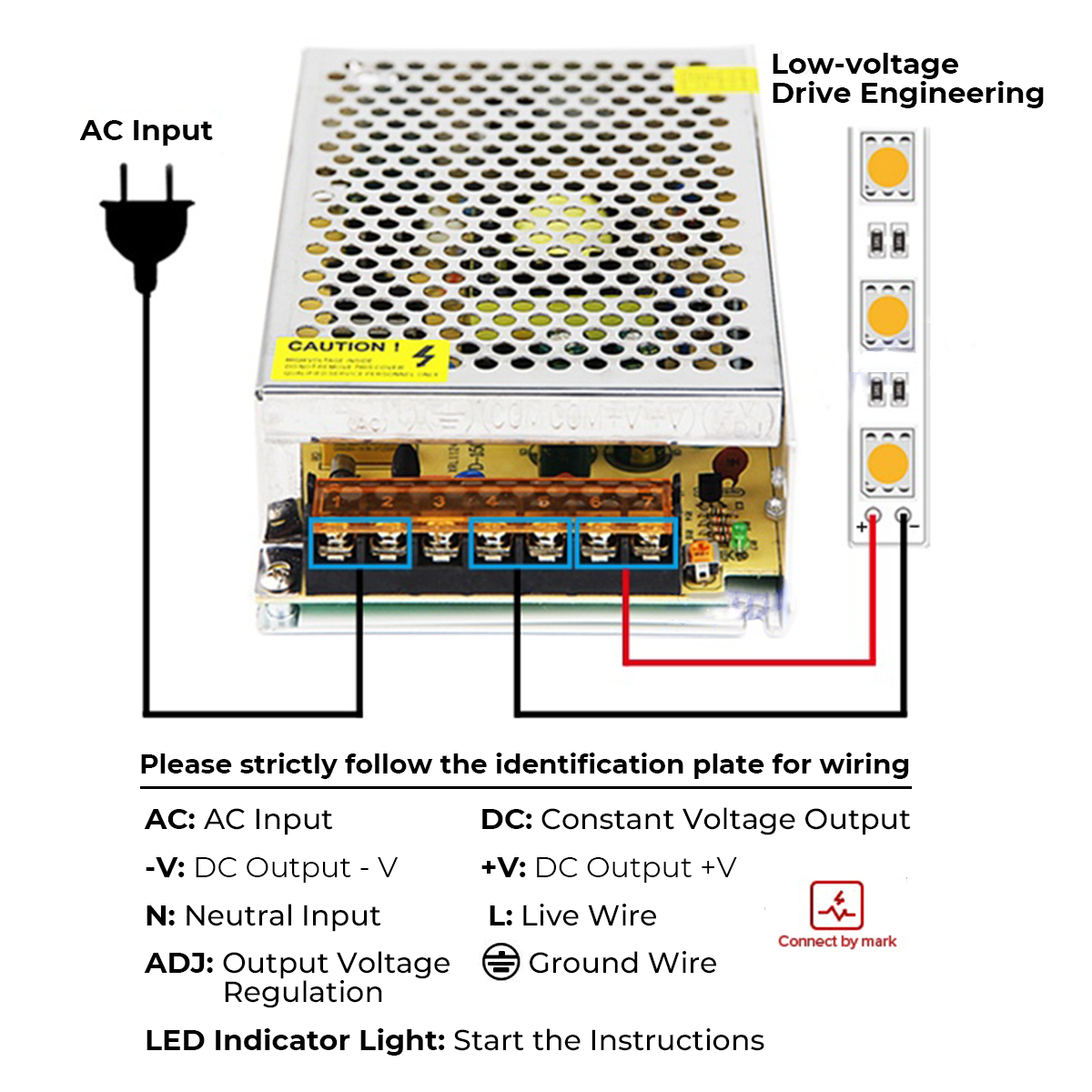 12v 200w LED Power Supply 16A Constant Voltage Driver 220V AC DC Lighting Transformer for LED Strips