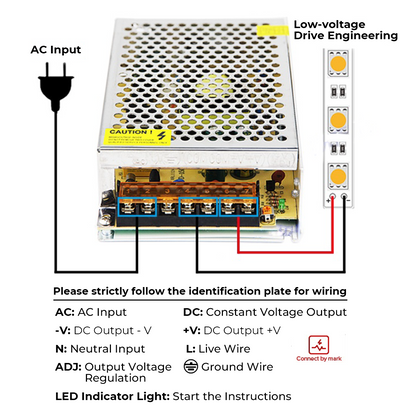 12v 200w LED Power Supply 16A Constant Voltage Driver 220V AC DC Lighting Transformer for LED Strips