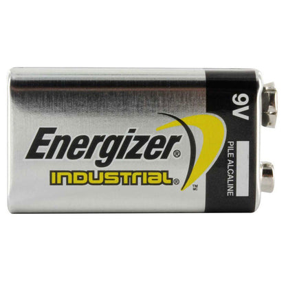 Energizer 9V 6LR61 (12pcs) Alkaline Industrial Battery 9 Volts  Batteries 12 pieces per box