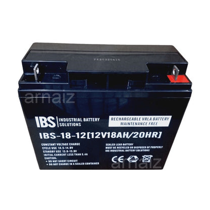 IBS 12v 18Ah SLA Rechargeable Battery IBS-18-12 Ebike Wheelchair Jet Ski VRLA 12V 18Ah