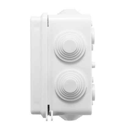 (10 pcs) 100x100x70mm IP65 Waterproof Outdoor Electrical CCTV Enclosure Square Junction Box White