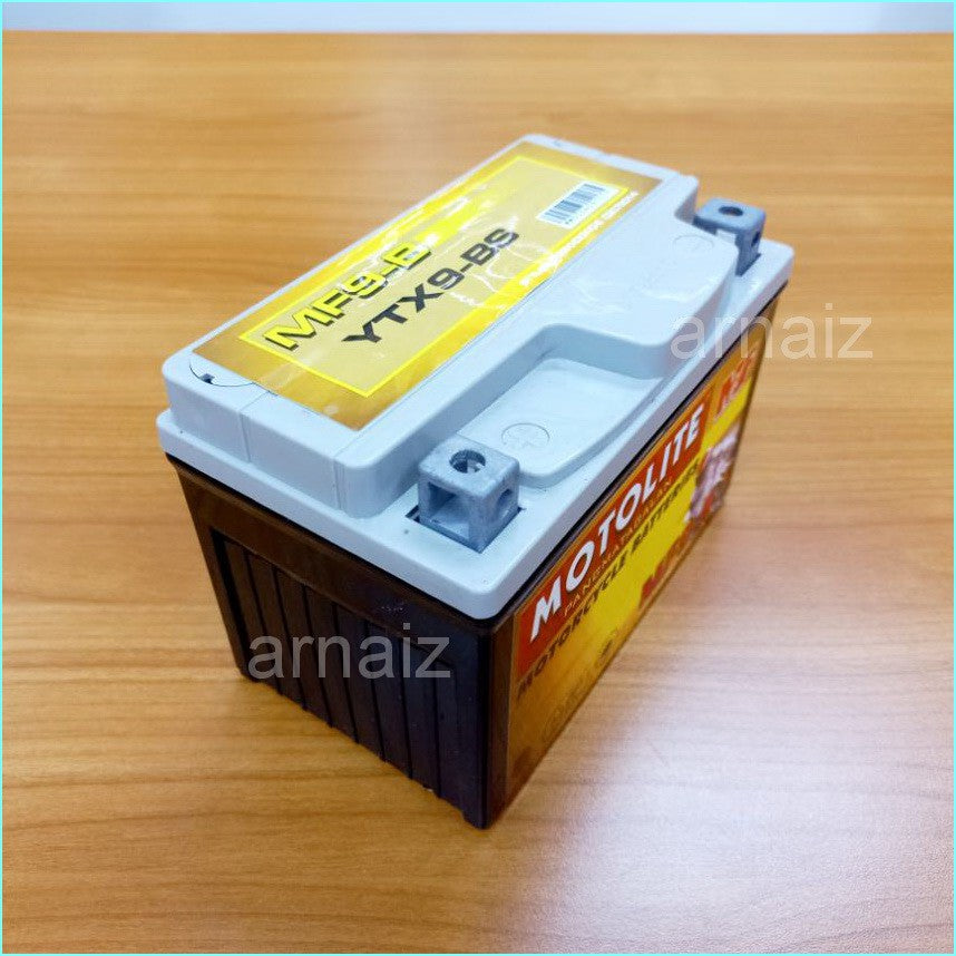 Motolite MF9-B Maintenance Free Motorcycle Battery YTX9-BS MF9B YTX9B Battery