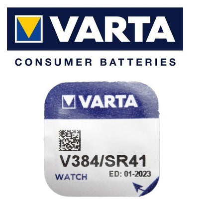 Varta V384 SR41 (1pc) 1.55v Silver Oxide Button Cell Battery Varta V 384 SR736 LR41 392